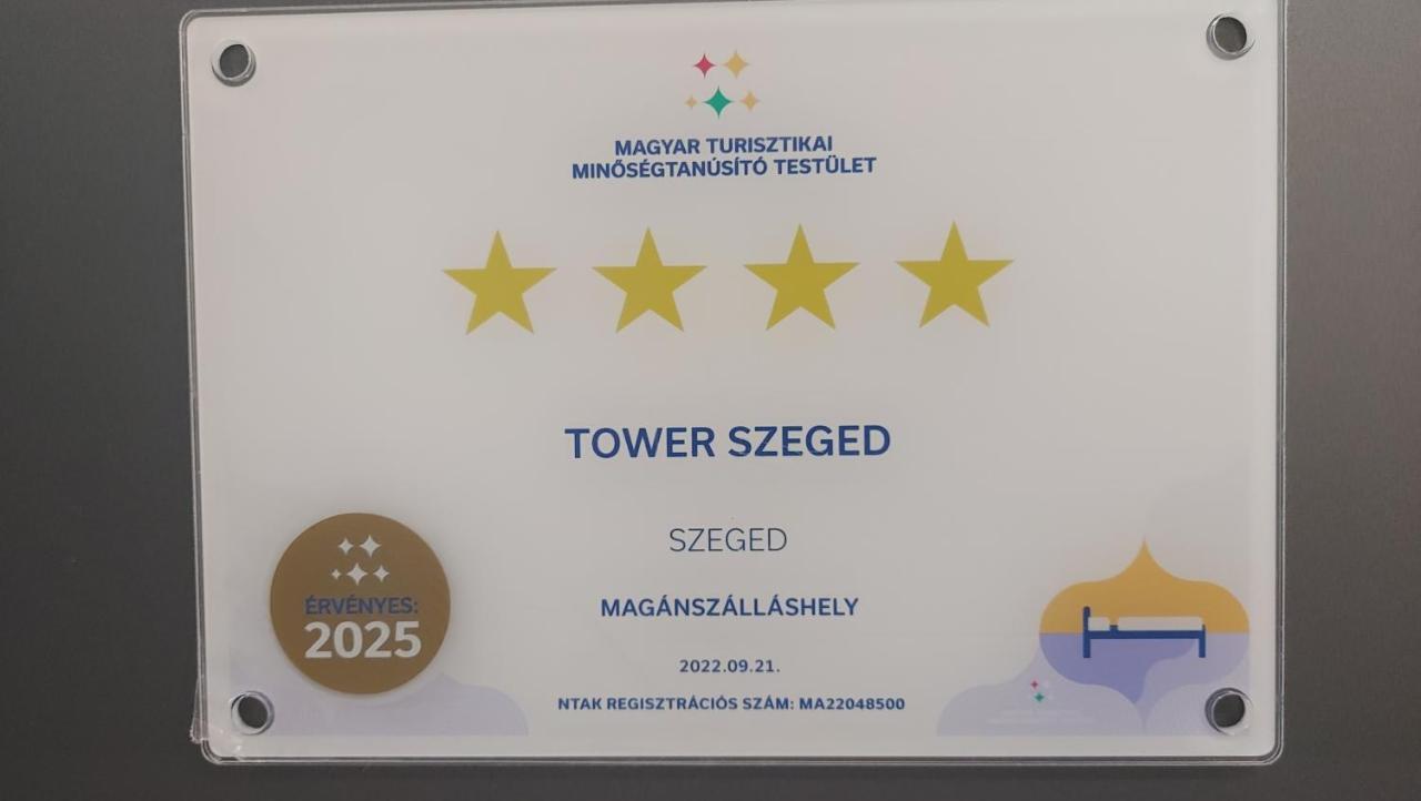 Tower Szeged Belvárosi Exkluzív Panorámás Apartman Exterior foto